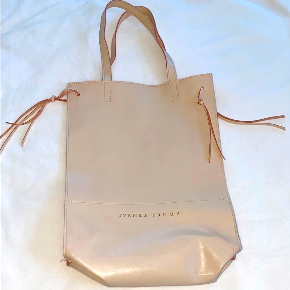 Ivanka Trump Cream Tote Bag